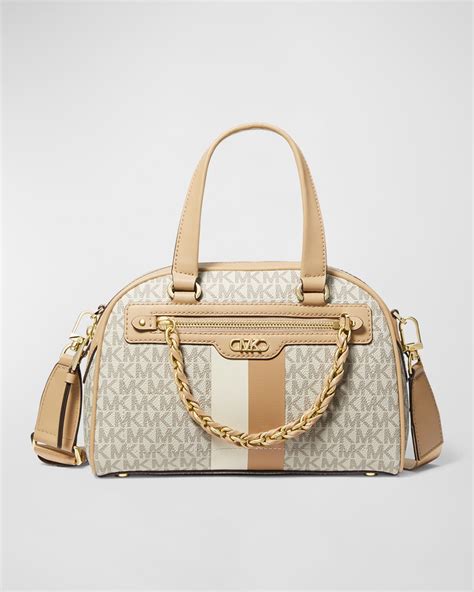 michael kors bowling bag satchel|Williamsburg Small Pebbled Leather Satchel .